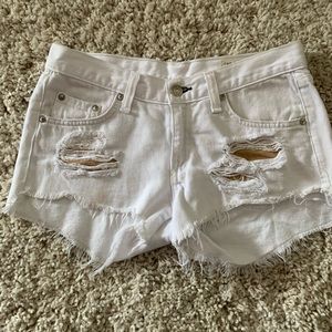 Rag & Bone white denim shorts , size 23